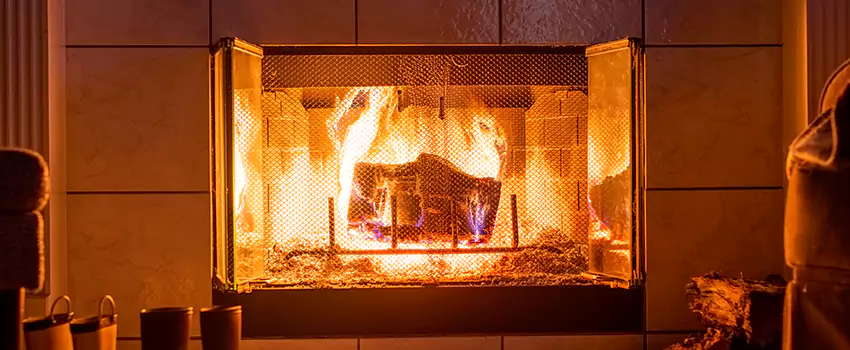 Mendota Hearth Landscape Fireplace Installation in Council Bluffs, Iowa