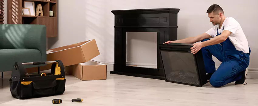 Old Rusted Metal Fireplace Repair And Replacement in Council Bluffs, IA